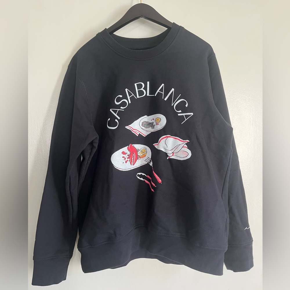 Casablanca Lobster Crewneck Sweater. XL.